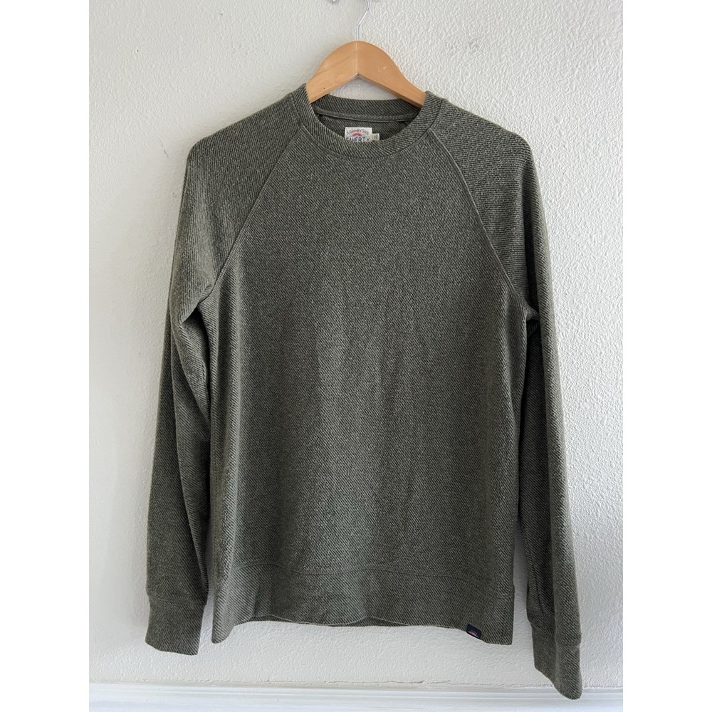 Faherty Crew Neck Fleece Lightweight Sweater Top Men's Small Casual Modest